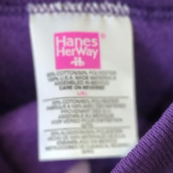 Hanes Long Purple Sweater - Picture 5 of 7